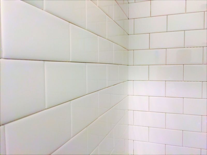Multi-Row Shower Tile Pattern